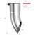 Upower 5 inch Turn Down Tail Pipe Tips 5" Inlet/Outlet 16" Long Exhaust Tip Stainless Steel Bolt-On Diesel Exhaust Tip