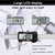 Caliper Measuring Tool, Qfun Vernier Digital Caliper Stainless Steel 6 Inch/150mm, Digital Micrometer Waterproof, Easy Switch from Inch to Millimeter, Large LCD Screen