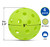 Pickle Ball Replacement Net 22ft x 3ft for Indoor and Outdoor Fits for Most Free-Standing Pickle Ball Frame Come with 4 Outdoor Pickle Balls (Net Only)