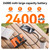 Doublepow 24000mAh Portable Waist Fan, Personal Waist Fan, Dual Air Ducts Motors, USB Rechargeable Clip On Belt for Working, 10 Speeds & 45H Wearable Neck Cooling, for Outdoor, Work, Travel (Orange)