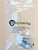 Cord Titler Hex Hole with 2 Tassels for Horizontal Blinds (HEX LP White & Silver, Pack of 1)