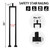 3 Pack U Shape 36" Stair Balusters with Adjustable Top Bracket for Staircase Interior, Baluster for Stair Handrail Indoor Steps by LukLoy