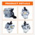 Hipa Carburetor Kit for Harbor Freight Predator 4375 Champio-n 3000 3500 4000 Watt Generator Powered by 196CC 212CC 6.5HP Engine Parts with Spark Plug Shut off Valve