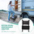 Gyykzz 2 Step Stool with Handle, Height Adjustable Stepping Stool, Step Foot Stool with Non-Skid Platform & Luminous Strip, Holds up to 400 Pounds for Kitchen, RV, Car, Bathtub