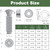 5/16-18 Carriage Bolts Set 40pcs Wheelbarrow Handles Replacement Kit 304 Stainless Steel Nut and Bolt Set Assortment Kit Compatible for Jackson Wheelbarrow Rebuild, Furniture Repair, Wood Joining