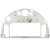 Replacement Bottom Duo Roller Base Plate Cover Chassis for Roborock Q5 Max+ Pro+ DuoRoller+, Q8 Max Max+ Plus Models Robotic Vacuum Cleaner - White Durable Lower Housing Shell with Precut Sensor Ports