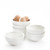 AntoKueh White 4.5in Small Ceramic Bowls, 12 OZ Cereal Bowls Set of 6 for Dessert, Rice, Jello, Pudding, Yogurt, Dishwasher/Microwave safe
