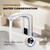 Gangang Commercial Touchless Bathroom Sink Faucet Cold and Hot Water Automatic Motion Sensor Basin Tap Mixer with Mixing Valve and Cover Plate (FBA 2)