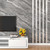 HelloWall 3in X 50ft Stainless Steel Mirror Frame Border Peel and Stick Brushed Metal Molding Trim Silver Metallic Mirror Borders for Bathroom Tile Sticker Waterproof Self Adhesive Wall Trim Decor