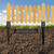 Heavy Duty Metal Fence Post Anchor Ground Spike 31.5''x4''x4'' for Fence, Mailbox, Bird Feeder, Decking, Banner, ... with The Black Powder Coating Cover on The Surface (Set 4)