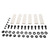 Roof Rack Removal Delete Kit Cover Clips 7559635020A0 x 6 9011908C47 x12 Fit for Toyota FJ Land Cruiser Roof Rack Kit Replac 2007-2014