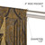 Loom and Mill Luxury Jacquard Waterfall Valance for Living Room, Classic Antique Swag Window Valances with Tassels, Bronze Gold Swag Curtains for Bedroom Banquet Holiday Decoration(W59Inch,1 Panel)