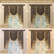 Loom and Mill Luxury Jacquard Waterfall Valance for Living Room, Classic Antique Swag Window Valances with Tassels, Bronze Gold Swag Curtains for Bedroom Banquet Holiday Decoration(W39Inch,1 Panel)