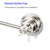 JiePai Suction Cup Towel Bar 16 Inch,Removable Vacuum Suction Towel Holder Suction Towel Rack Brushed Nickel