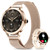 niolina Smart Watches for Women, 1.106" AMOLED Small Screen Smartwatch Answer/Make Call for Android iOS Phones, IP68 Waterproof Fitness Activity Tracker with 100+ Sports, Heart Rate, SpO2, Rose Gold