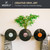 Modern JP Adhesive Vinyl Wall Mount for Discs (8-Pack) – Strong Hold Record Holder Wall, Minimalist Vinyl Record Display, Record-Safe Easy Installation – Clear