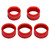 AuTK AC Knob Cover Trim for Ram 2019-2022, Air Condition & Volume Switch Knob Rings, Interior Accessories (5Pcs, Red)