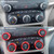 AuTK AC Knob Cover Trim for Ram 2019-2022, Air Condition & Volume Switch Knob Rings, Interior Accessories (5Pcs, Red)