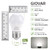 GIOVAR 2-Pack LED Refrigerator Light Bulbs 40 Watt Equivalent 120V, A15 Appliance Light Bulb Daylight 5000K for Fridge, E26 Base, Waterproof, Non-Dimmable