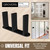 Sliding Closet Door Floor Guide Bracket | Universal Fit for 1-3/8" Width Doors (Black) | Grovers Home Solutions