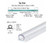 CR Laurence Shower Door Translucent Vinyl Bulb Seal with Pre-Applied Tape for 7/32" Gap (1/4" and up Thick Glass)