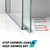 FCSOTSPS Sliding Shower Door Bottom Seal, 2 PCS 1/4" x 36" Sliding Shower Door Sweep for 1/4 Inch Glass, Frameless Glass Door Seal Strip Stop Shower Leaks and Create a Water Barrier