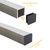 Uenhoy 30 Pcs 1-1/4" Square Plastic Plugs Insert End Caps Black Tubing End Caps for Square Tube, Chair Legs, Fence