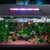 Sieral Aquarium Lids Polycarbonate Canopy with LED Light 2 Pcs Set 22.95 x 16.61 x 0.12 Inch for 75/90/110 Gallon with Center Brace Aquariums Cover Fish Tank Lid with a Hook Knife, Black