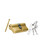 Brass Lock Cylinder with 3 Keys 63mm Double Open Cylinder Lock Storm Door Locks with 3 Brass Keys for Storage Unit Security Door (Brushed Brass, 63MM)