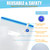 Daarcin Super Large Sous Vide Bags15pcs kit,BPA Free Reusable Vacuum Sealer Bags and 2pcs Sealing Clips for Food Storage and Sous Vide Cooking(11.8x13.4in/30x34cm)