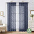 WelvetBLK Navy Blue Sheer Curtains 84 Inches Long 2 Panels Set for Bedroom Living Room, Soft Solid Airy Elegant Geometric Jacquard Clip Light Filtering Curtains Drapes, 2Pcs Total Wide 84" Inch