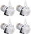 INTLLAB 4pcs/Pack 12V DC DIY Peristaltic Liquid Pump Dosing Pump for Aquarium Lab Analytical, Flow Rate 5~100 mL/min