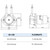 INTLLAB 4pcs/Pack 12V DC DIY Peristaltic Liquid Pump Dosing Pump for Aquarium Lab Analytical, Flow Rate 5~100 mL/min
