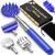 TUKUOS Telescoping Back Scratcher with 5 Detachable Scratching Heads, Valentines Day Gifts for Him Men, Anniversary Birthday Gifts for Men Women Back Scratcher for Men/Dad/Women/Adults - Blue
