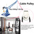 Chiloskit Heavy Duty Pulley Block with Bracket for Rope, 2 inch 304 Stainless Steel Sliding Gate Caster Bearing V Groove Guide Rollers Wheel System for Lifting,660 lbs Capacity (V)