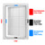 CABAX 8x12 inch Plastic Access Panel for Drywall Ceiling Reinforced Plumbing Wall Access Doors Removable Hinged, White