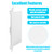 CABAX 8x12 inch Plastic Access Panel for Drywall Ceiling Reinforced Plumbing Wall Access Doors Removable Hinged, White