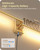 GOEBLESON 38.6" Wireless Battery Operated Wall Sconces Set of Two,Rechargeable Lamp with Remote, DIY Rotation, 10000mAh Battery, Touch Dimmable Lights for Living Room Hallway Bedroom, Gold D08YBP205