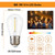 abulber DC 3V Low Voltage Solar String Light Bulbs, Only for 3V DC, Burn Out at 120V, Shatterproof Waterproof S14 LED Bulbs, E26 Base, 1W Warm White 2700K, 16 Pack