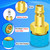 R1234yf to R134a Adapter, 1234yf to 134a Adapter Kit, R1234yf to R134a Conversion Adapters, High/Low Pressure Side R134a Adapter Convert to R1234yf, for Car Air-Conditioning R1234yf System Charging