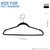HOUSE DAY Black Velvet Hangers 60 Pack, Non Slip Felt Hanger, Slim Velvet Clothes Hangers for Suits, Shirt, Heavy Duty Coat Hanger for Closet