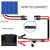 RIIEYOCA 14AWG Battery Alligator Crocodile Clip to Solar Connector Extension Cable,Solar Adapter to Alligator Clips Charging Cable with Switch and Fuse(1.5M)