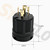 STARELO 2PCS Locking Plugs for Generator - NEMA L14-30P Extension Cord End Male Plug, 30A, 125/250V, 3 Pole, 4 Wire Grounding, Industrial Grade, UL Listed