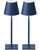 KDG 2 Pack Cordless Table Lamp,Portable LED Desk Lamp, 4000mAh Battery Operated, 3 Color Stepless Dimming Up, for Restaurant/Bedroom/Bars/Outdoor Party/Camping/Coffee Shop Night Light(Blue)
