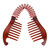Nifocc Interlocking Banana Combs Stretch Flexible Hair Combs Clips Flexible Ponytail Hair Clincher Hair Accessories for Women and Girls 2 Pcs Brown and Black