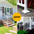Epcee 2pcs 1.5" Aluminum Deck Post Base Cover, Skirt, Handrail, Stair, Porch, Railing Base Brackets Covers (White)