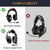 SOULWIT Cooling Gel Replacement Ear Pads for Bose Aviation X A10/A20 Headset, EarPads Cushions with High-Density Noise Isolation Foam - Black