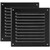 Vent Systems 6 x 6 Inch (Duct Opening Size) - Pack of 2 - Black Vent Cover - Square Metal HVAC Return Air Grille with Mesh Screen - Register Wall Vent Duct Grill - Outdoor, Indoor, Exhaust Ventilation