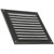 Vent Systems 6 x 6 Inch (Duct Opening Size) - Pack of 2 - Black Vent Cover - Square Metal HVAC Return Air Grille with Mesh Screen - Register Wall Vent Duct Grill - Outdoor, Indoor, Exhaust Ventilation