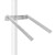 Newpowa Universal Solar Panel Heavy Duty Double Arm Pole Wall Mount for 50W-60W Slim Single Module at an tilt Angle from 0-90°